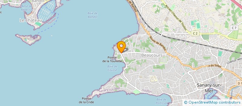 localisation de l'entreprise SCI VILLA BEAUCOURS à SANARY-SUR-MER