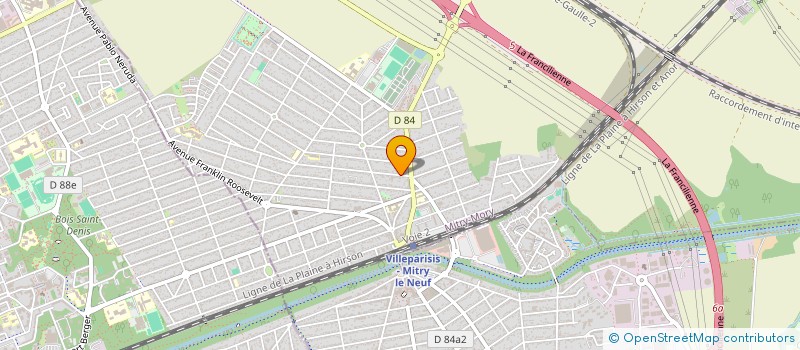 localisation de l'entreprise SCI VILLA BELLA  MITRY-MORY