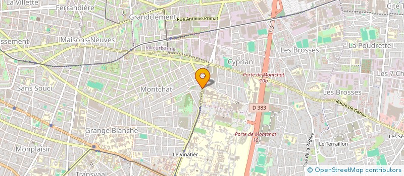 localisation de l'entreprise SCI VILLA BELLEVUE  LYON