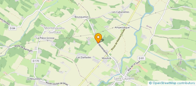 localisation de l'entreprise SCI VILLA CASTELLA  MONTBERNARD