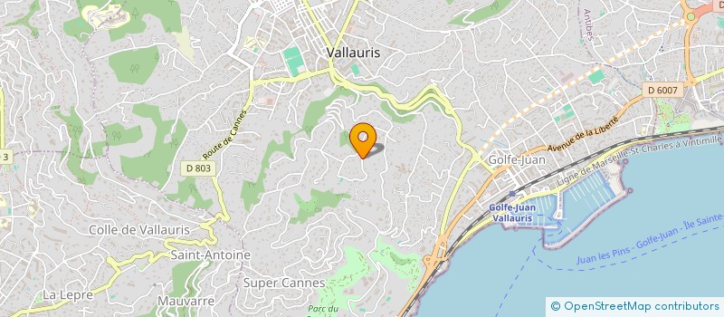 localisation de l'entreprise SCI VILLA COMBES D'OR à VALLAURIS