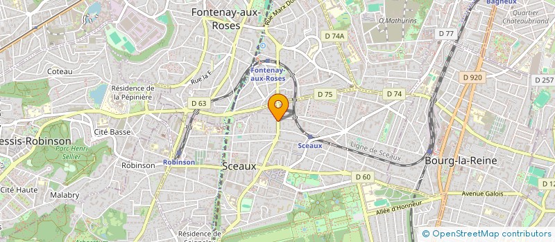 localisation de l'entreprise SCI VILLA D'ALESIA à SCEAUX