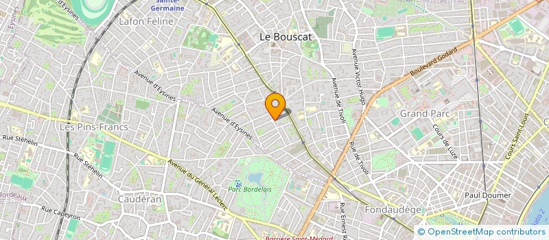 localisation de l'entreprise SCI VILLA D'AUSSY  LE BOUSCAT