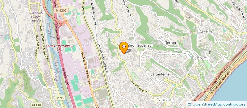 localisation de l'entreprise SCI VILLA D'AZUR à NICE