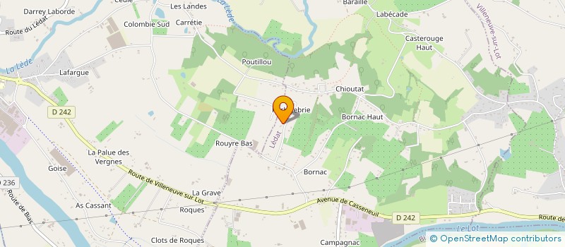 localisation de l'entreprise SCI VILLA D'OUEST  PUJOLS