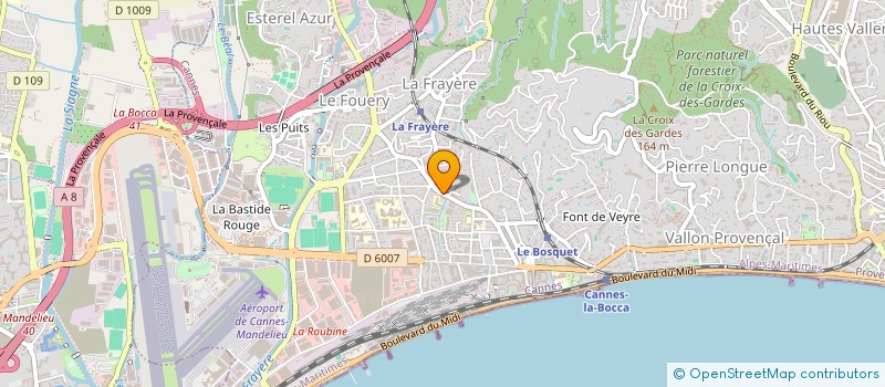 localisation de l'entreprise SCI VILLA DAVID à CANNES
