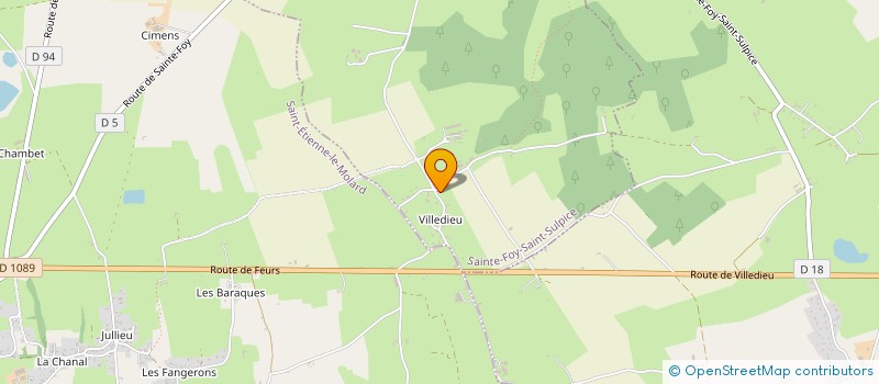 localisation de l'entreprise SCI VILLA DEI UNA  SAINTE-FOY-SAINT-SULPICE