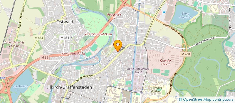 localisation de l'entreprise SCI VILLA DENTAIRE  ILLKIRCH-GRAFFENSTADEN