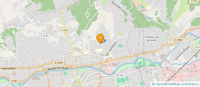 localisation de l'entreprise SCI VILLA DES ARTS  BRIVE-LA-GAILLARDE