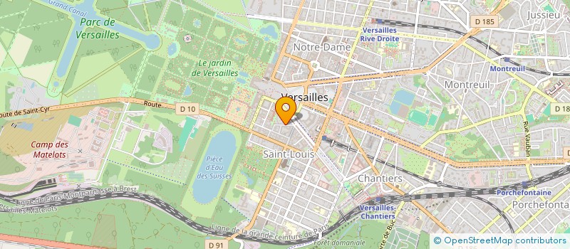 localisation de l'entreprise SCI VILLA DES CHEVAU - LEGERS  VERSAILLES