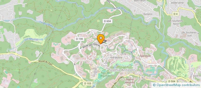 localisation de l'entreprise SCI VILLA DES CISTES à VALBONNE