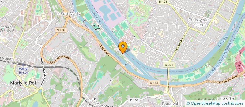 localisation de l'entreprise SCI VILLA DES COTEAUX  BOUGIVAL