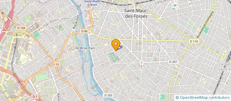 localisation de l'entreprise SCI VILLA DES FLEURS à ST MAUR DES FOSSES