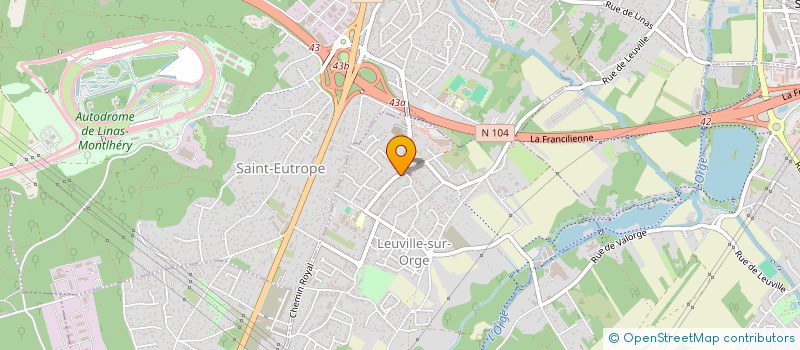 localisation de l'entreprise SCI VILLA DES FLEURS  LEUVILLE-SUR-ORGE