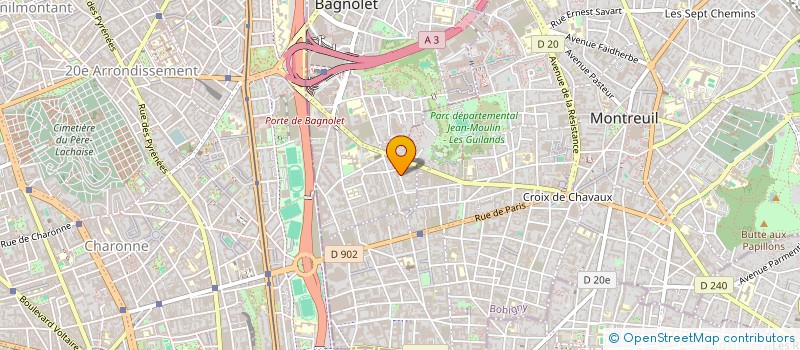 localisation de l'entreprise SCI VILLA DES ROSES à BAGNOLET