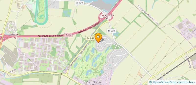 localisation de l'entreprise SCI VILLA DU GOLF  LA WANTZENAU