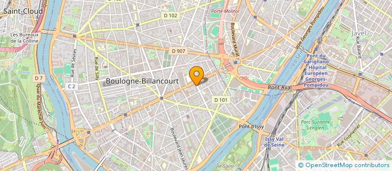 localisation de l'entreprise SCI VILLA DU POETE à BOULOGNE-BILLANCOURT