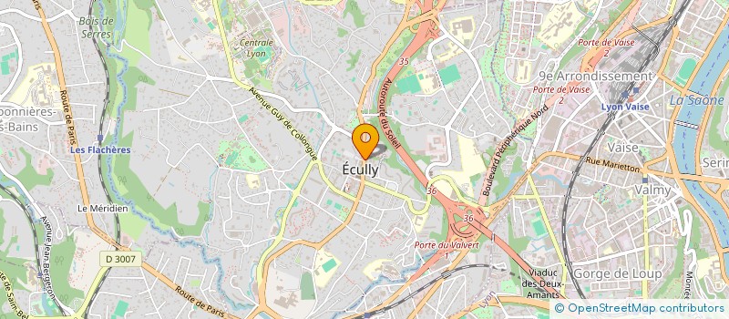 localisation de l'entreprise SCI VILLA EUGENIE  ECULLY