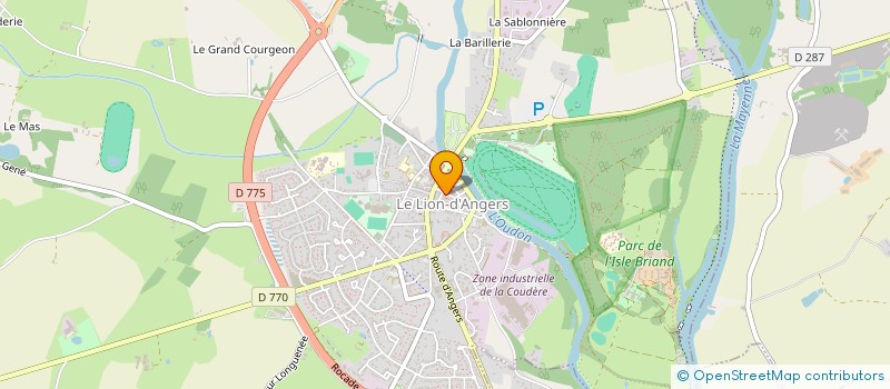 localisation de l'entreprise SCI VILLA FIRENZE  LE LION D'ANGERS