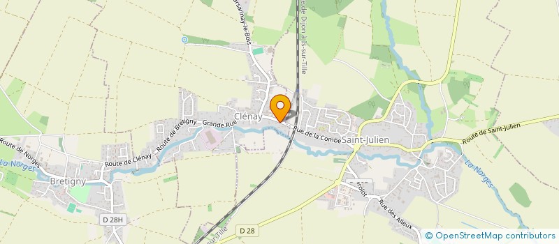 localisation de l'entreprise SCI VILLA FLEURIE  CLENAY