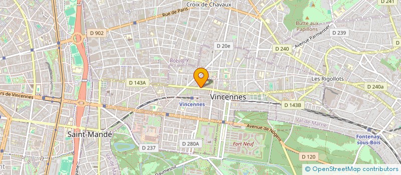 localisation de l'entreprise SCI VILLA GABRIEL à VINCENNES