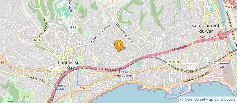 localisation de l'entreprise SCI VILLA GABRIELLE à CAGNES-SUR-MER