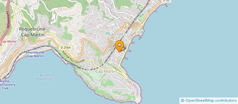 localisation de l'entreprise SCI VILLA GERBERT à ROQUEBRUNE-CAP-MARTIN