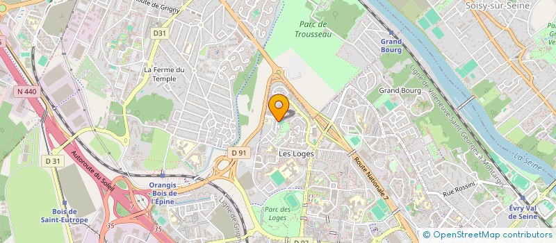 localisation de l'entreprise SCI VILLA GORDEN à EVRY-COURCOURONNES