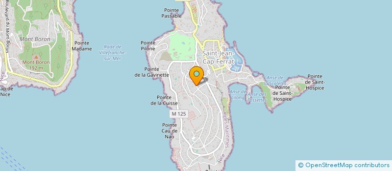 localisation de l'entreprise SCI VILLA GRAZIELLA à SAINT-JEAN-CAP-FERRAT