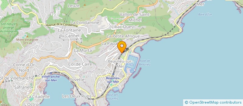 localisation de l'entreprise SCI VILLA HELENE à BEAULIEU-SUR-MER
