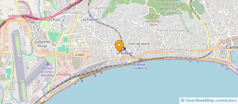 localisation de l'entreprise SCI VILLA HESTIA à CANNES