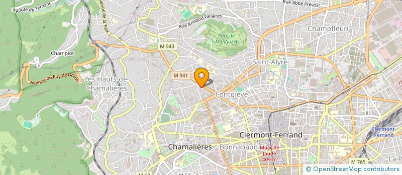 localisation de l'entreprise SCI VILLA J RES JARDINS SANTAN  CLERMONT-FERRAND