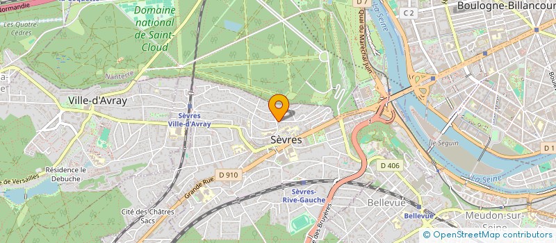 localisation de l'entreprise SCI VILLA KAOLIN à SEVRES