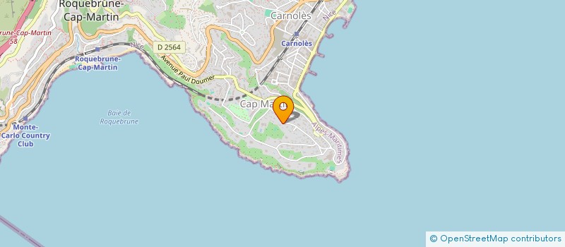 localisation de l'entreprise SCI VILLA LA FELOUQUE à ROQUEBRUNE-CAP-MARTIN