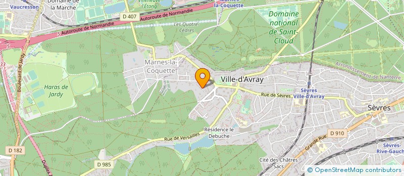localisation de l'entreprise SCI VILLA LAETITIA  VILLE-D'AVRAY