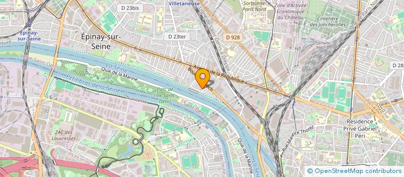localisation de l'entreprise SCI VILLA LE CORDIER  EPINAY-SUR-SEINE