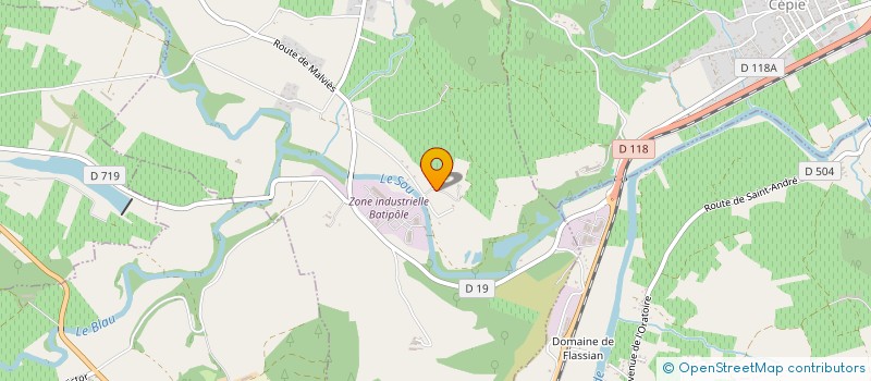 localisation de l'entreprise SCI VILLA LES ARENES  SAINT-MARTIN-DE-VILLEREGLAN