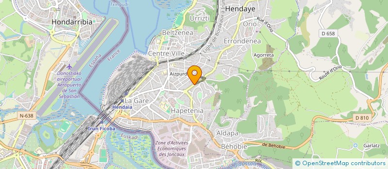 localisation de l'entreprise SCI VILLA LES CHENES  HENDAYE