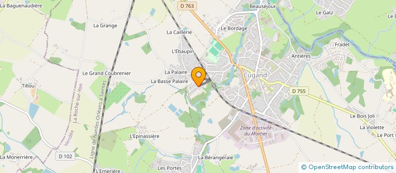 localisation de l'entreprise SCI VILLA LES POMMIERS  CUGAND-LA-BERNARDIERE