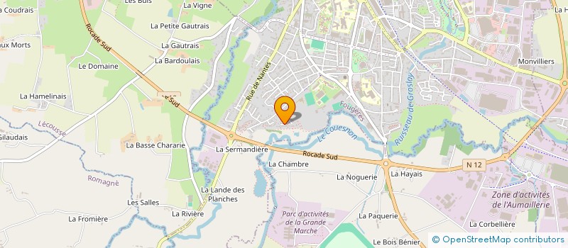 localisation de l'entreprise SCI VILLA LEUTELLIER  FOUGERES