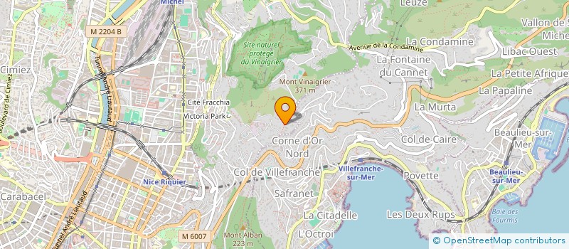 localisation de l'entreprise SCI VILLA MANICHE à NICE