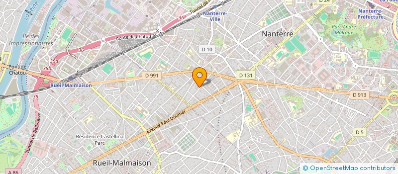 localisation de l'entreprise SCI 'VILLA MARGUERITE'  NANTERRE