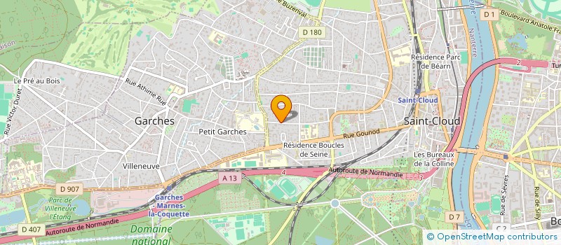 localisation de l'entreprise SCI VILLA MARIA  SAINT-CLOUD