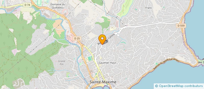 localisation de l'entreprise SCI VILLA MARIA à SAINTE-MAXIME