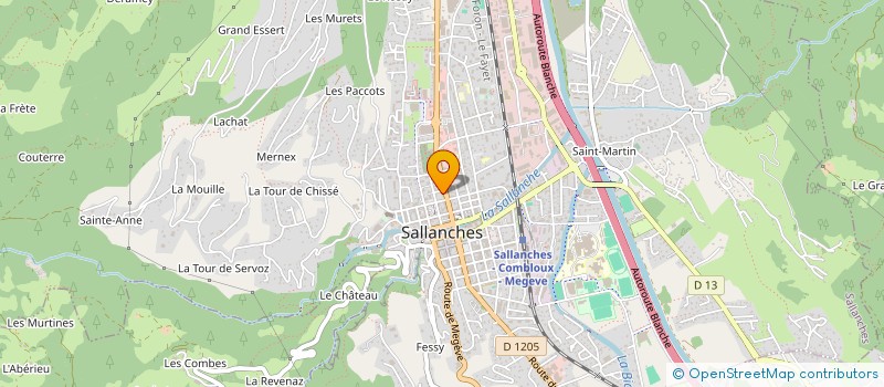localisation de l'entreprise SCI VILLA MARIE LOUISE à SALLANCHES