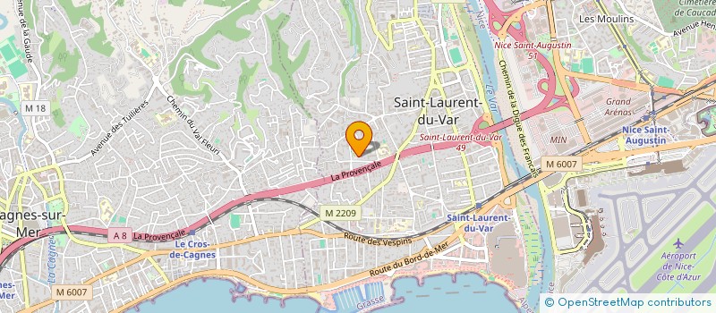 localisation de l'entreprise SCI VILLA MARION à SAINT-LAURENT-DU-VAR