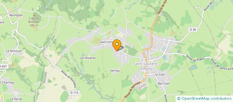 localisation de l'entreprise SCI VILLA MERCEDES  LA CHAPELLE DU CHATELARD