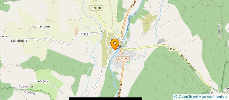 localisation de l'entreprise SCI VILLA MILLELA  ASPREMONT