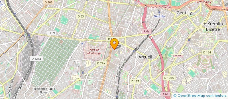 localisation de l'entreprise SCI VILLA MODERNE  ARCUEIL