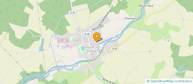 localisation de l'entreprise SCI VILLA MON DESIR à OUZOUER-SUR-TREZEE